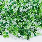 1000pcs Bicone Crystal Beads 4mm Green Mixed Crystal Glass Bulk Faceted Beads for Necklace Bracelet Earrings DIY Jewelry Crafts Making Supplies