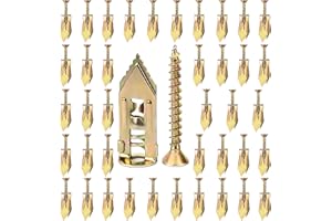 YIANDXI 80 Pcs Self Drilling Drywall Anchors with Screws Kit,Upgraded Metal & Heavy Duty Sheetrock Anchors,Easy to Install,for Picture Frames, Shelves,TV,Curtains, Mirrors,Clocks & Home Decor