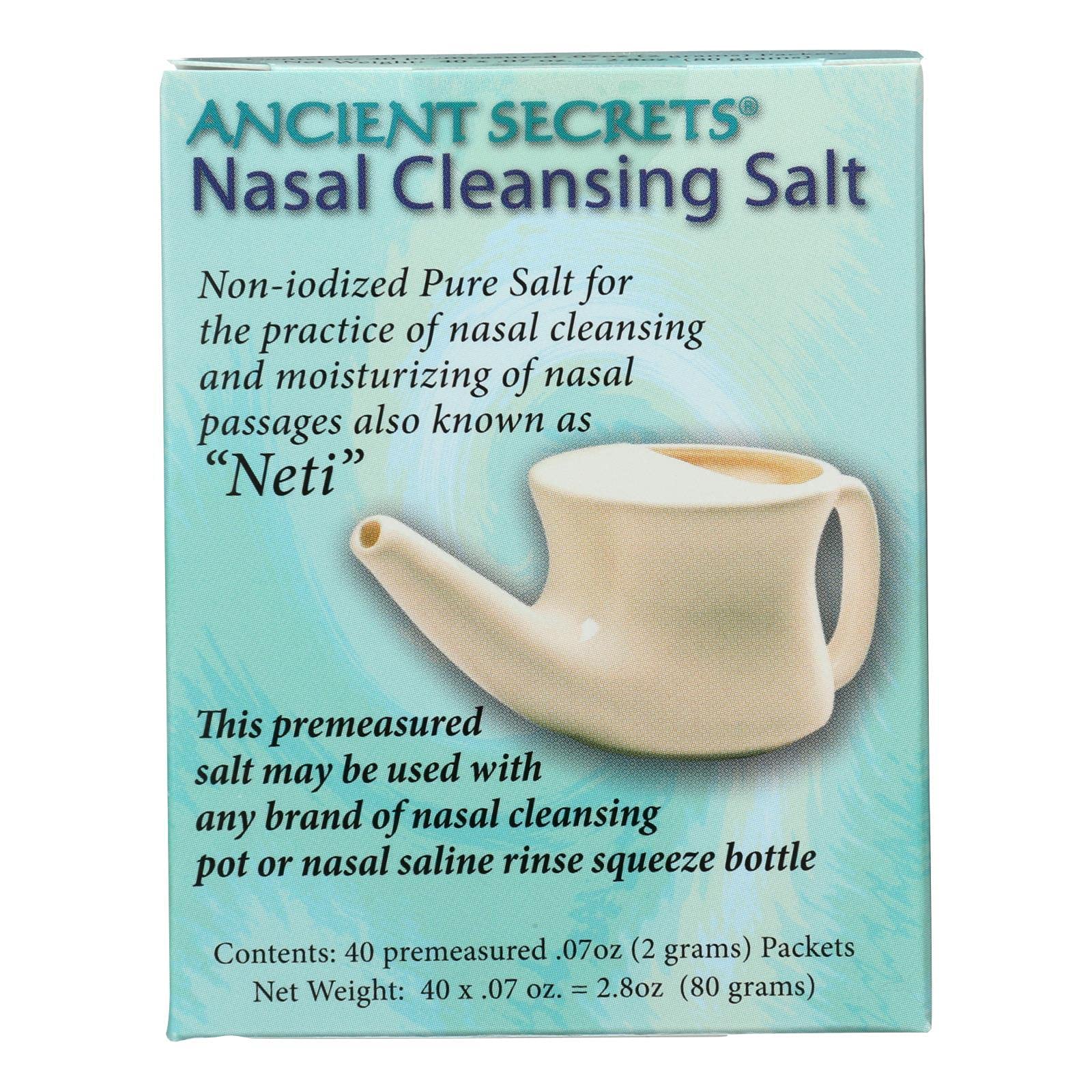 Nasal Cleansing Salt Packets - 40 Packets