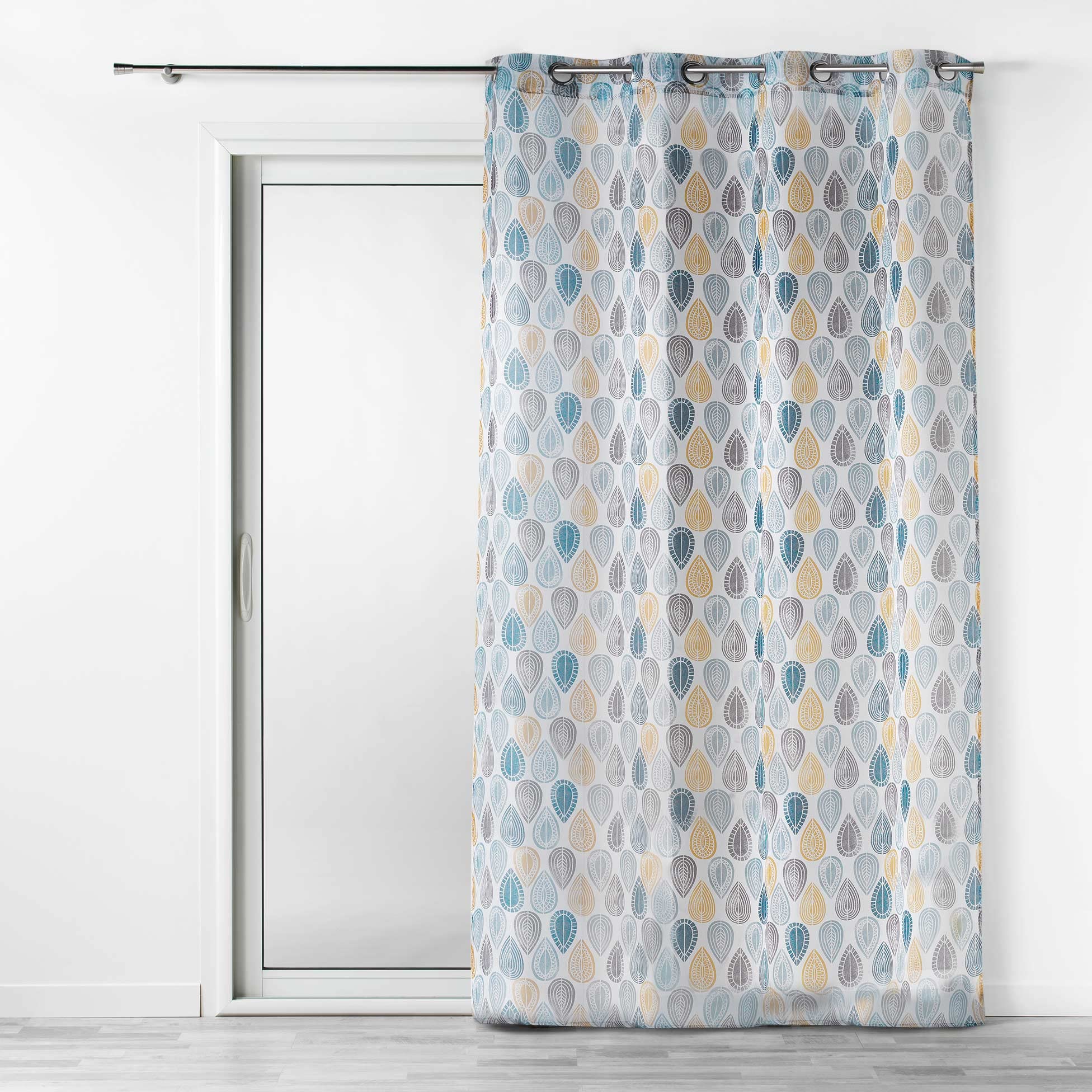 Douceur d'interieur PALPITO Eyelet panel, Polyester, White, 240x140 cm — image 1