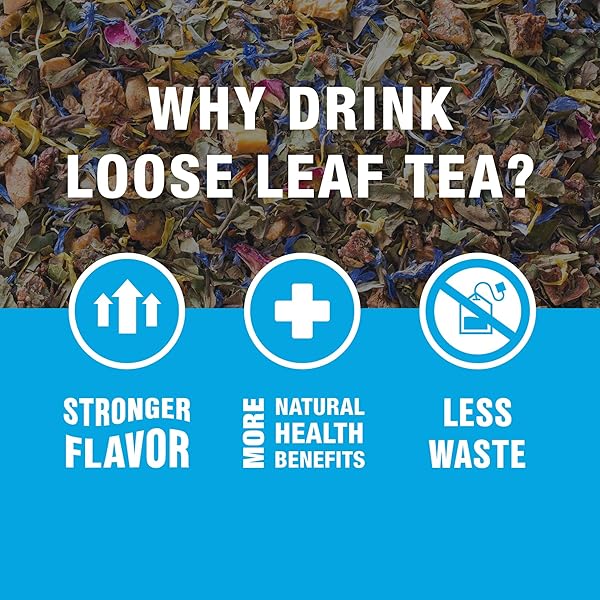 TIESTA TEA POMEGRANATOPIA – PREMIUM LOOSE LEAF MIXED-BERRY POMEGRANATE WHITE TEA | LOW-CAFFEINE BLEND | HOT & ICED | 1.5 OUNCE RESEALABLE POUCH | BREWS UP TO 25 CUPS
