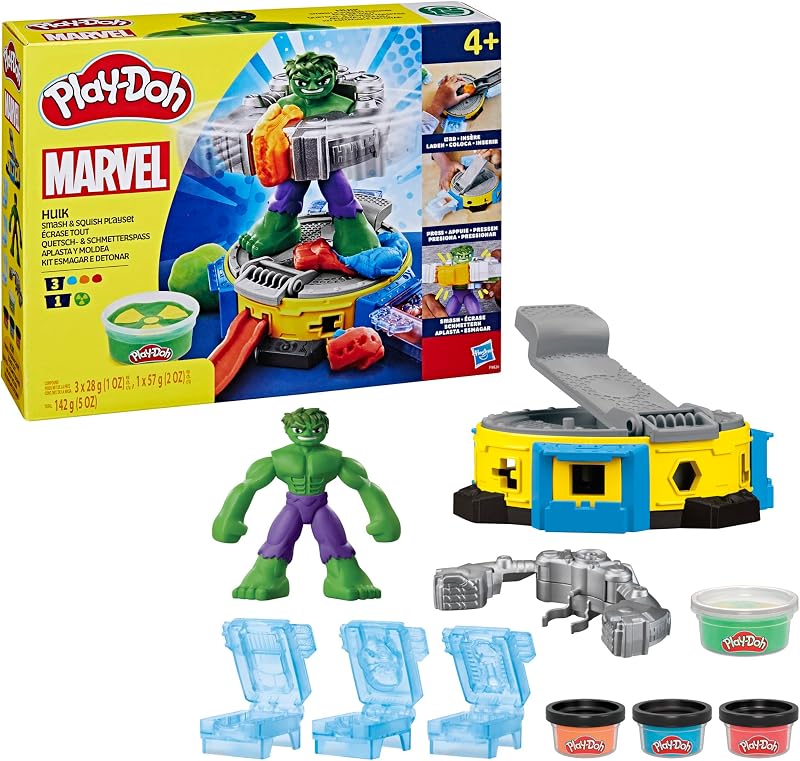 Play-Doh Marvel Hulk Smash & Squish Playset Non-Toxic Toy 4+ years