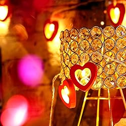 Mudder Valentine‘s Day Wooden Heart String Lights