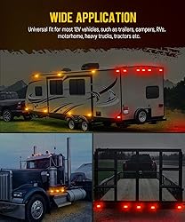 Partsam 14x Trailer RV Marker LED Lights Double