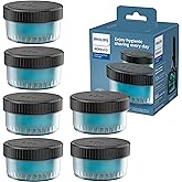 Norelco Philips Quick Clean Pod Cartridge, Lubricates Shaver and Eliminates Cut Hair, 6x 5.4 fl oz Cartridges (Up to 1.5yr Supply), BD9011AZ