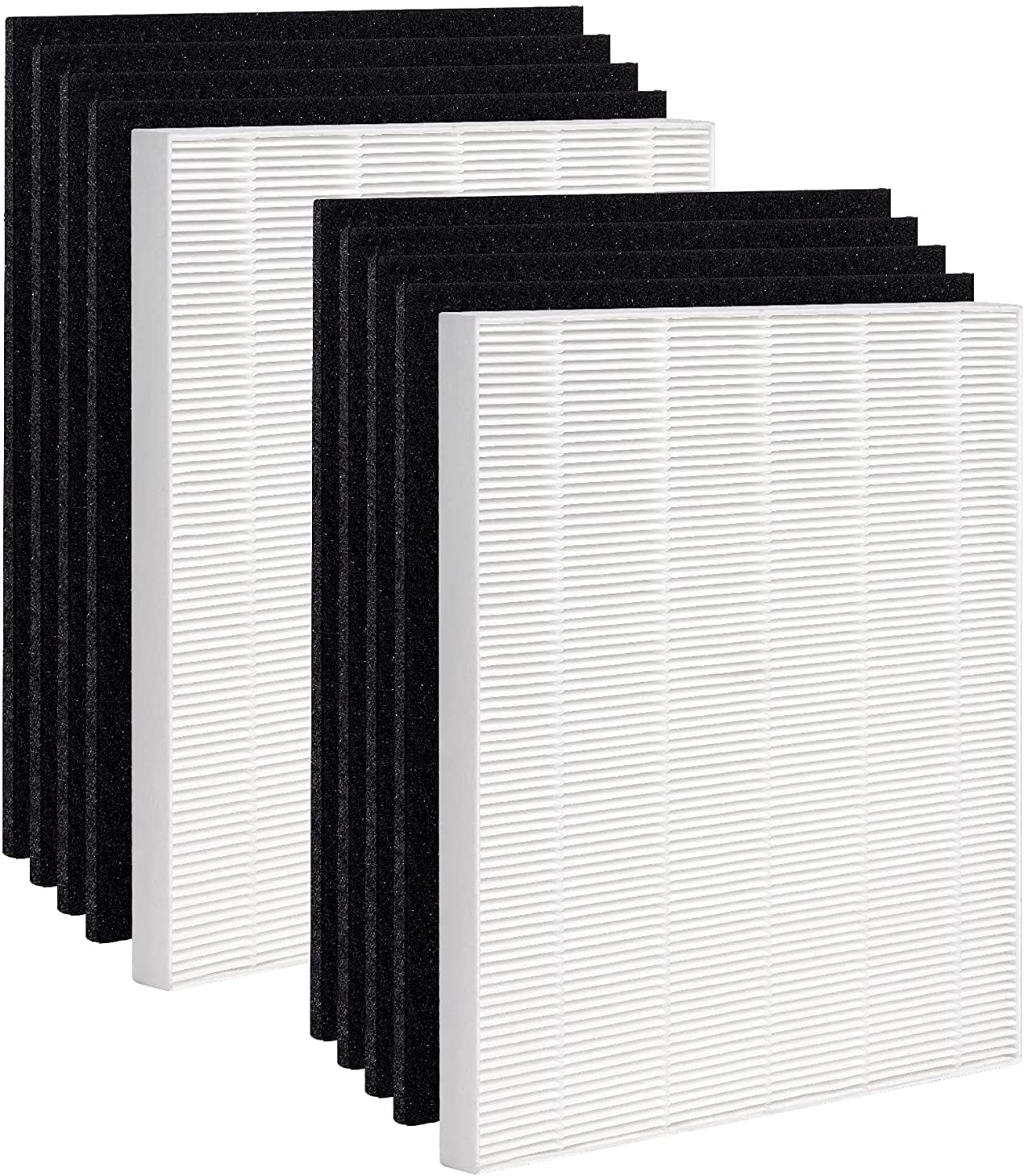 Wingsflying 2-Pack Filter S Replacement Compatible with Winix C545 Air Purifier, with 8 Carbon Filters