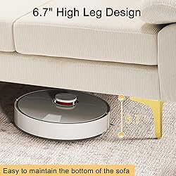 UPHYB 114” U-Shaped Sectional Sofa Couch,Corduroy