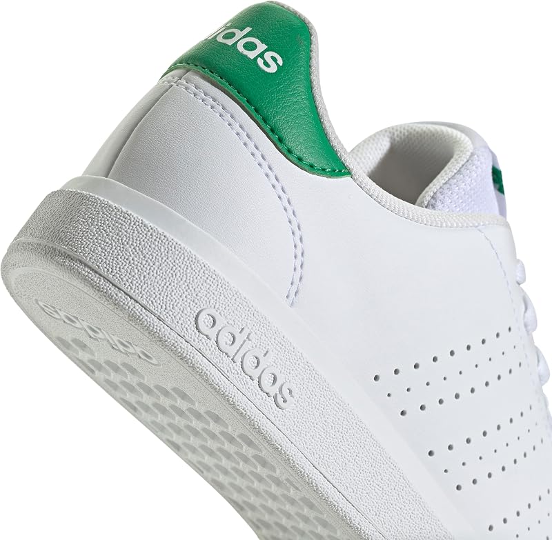 Unisex - Bambini e Ragazzi Advantage Base 2.0 Junior Shoes, Cloud White/Cloud White/Green, 38 EU — foto 8 di 8