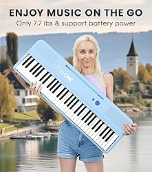 The ONE Smart Keyboard COLOR 61 Keys Piano