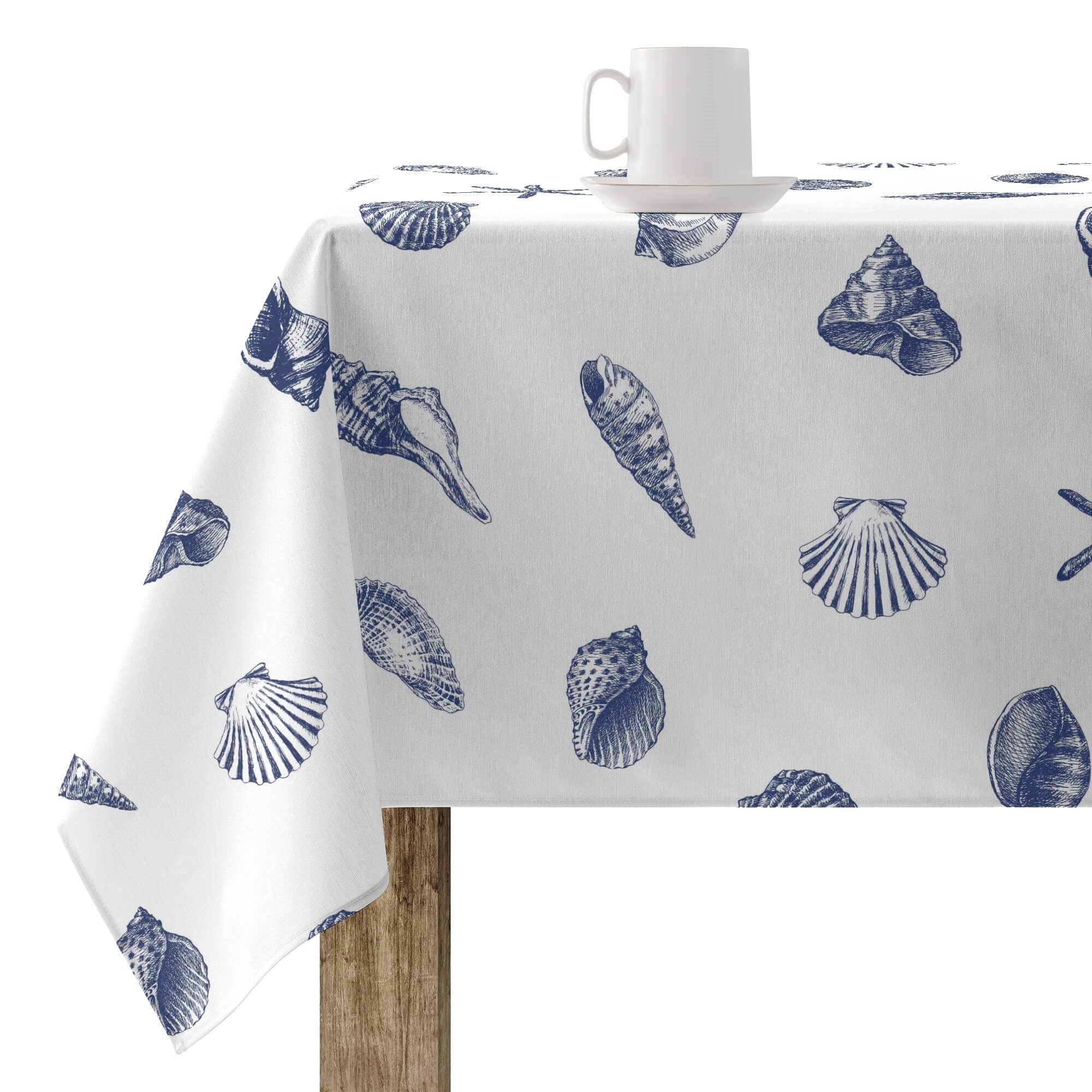 BELUM | Stain Resistant Tablecloth Size 155 x 155 cm - Extra Soft Touch Tablecloth Colour Multicolor - Tablecloth Fabric 100% Organic Cotton Model T04
