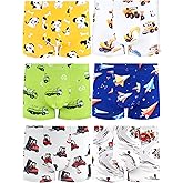 BliBliTaTa Boys' Underwear,Soft Cotton Tagless Panties for Toddlers' & Little Kids' Comfort,Breathable Boxer Briefs,6-Pack