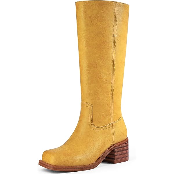New Look LOW STILETTO HEEL KNEE HIGH - Stivali alti - rust/arancione