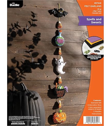 Bucilla Filzapplikation Set - Weihnachtsmann DIY Bastelset