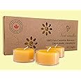 100% Pure Canadian Beeswax Tea Lights Candles - 10 Pack