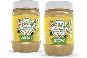 PB&Me Powdered Peanut Spread, Keto Snack, Gluten Free, Plant Protein, 16 Ounce (Original, Pack of 2)