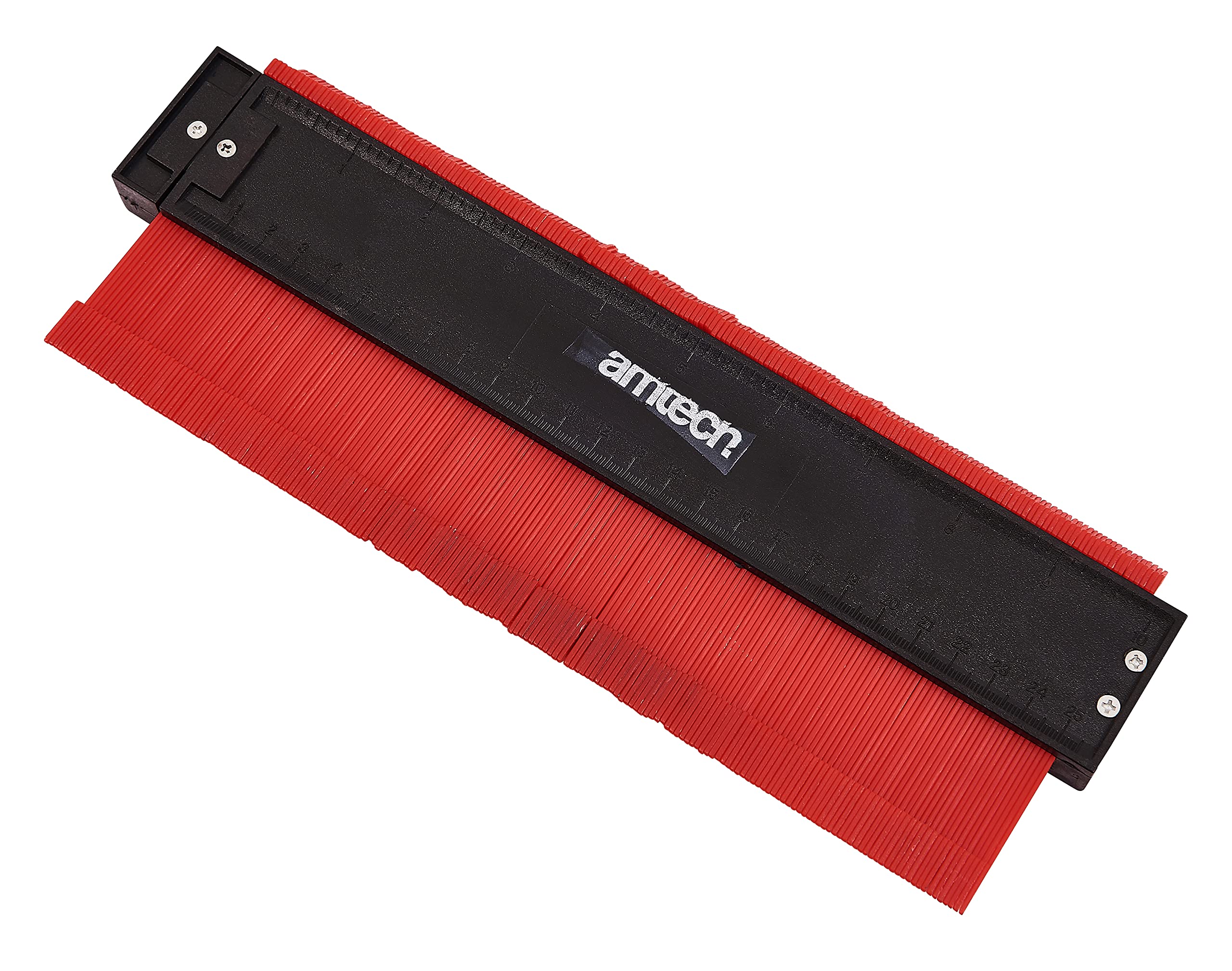 Amtech P3215 Magnetic Contour Gauge, Durable Non-Marking Measures, Ideal for DIY, Construction, and Carpentry, 26cm Length
