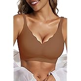 LXOXL Wireless Bras for Women No Underwire Seamless Push Up Full Coverage Everyday Bra Comfortable Supportive Tshirt Bralette