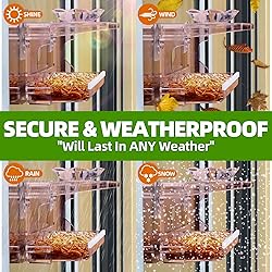 WENMIXER Window Bird Feeder with Non-Marking