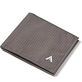 Allett Sport Wallet, Charcoal Grey | Nylon, RFID Blocking, Bifold, Slim, Minimalistic, Front Pocket | Holds 2-10+ Cards | for Men & Women