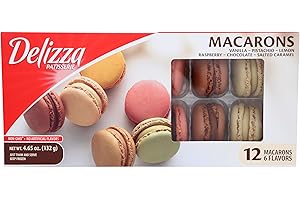 DTTRA Delizza Cream Puffs And Eclair, Assorted Macarons, 4.65 Ounce