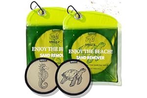MNZZ Beach Sand Remover Quick Dry Bag Lightweight Eraser Pouch for Blanket Towel Chair Tent Shovel Toy Hat Shell Umbrella Canopy Shade Travel Hiking Outdoor Pool Essentials Accessory