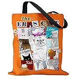 Miss Adola Aesthetic Canvas Tote Bag with Pattern