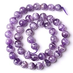 Natural Purple Dream Lace Amethysts Beads Crystal