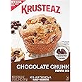 Krusteaz Chocolate Chunk Muffin Mix, With Real Chocolate, No Artificial Flavors or Preservatives, 18.25-ounce Boxes (Pack of 12)