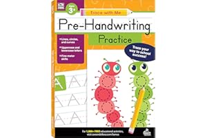 Carson Dellosa Trace With Me: Letter Tracing for Kids Ages 3-5, ABC Letter Tracing & Handwriting Practice Workbook for Kids PreK and Up, Trace Letters Alphabet Handwriting Practice for Preschool