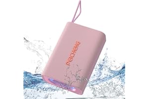 PEICHENG Speaker, Portable Wireless Bluetooth Speakers, Waterproof Loud Stereo Sound with RGB Lights TWS Paire Long Playtime for Home/Party/Outdoor, Electronic Gadgets(1PCS, Pink)