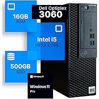 Dell Optiplex 3060 Desktop Computer | Intel i5-8500 (3.2) | 16GB DDR4 RAM | 500GB SSD Solid State | Windows 11 Professional |