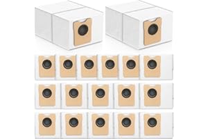 LACVIK 18 pcs Dust Bags for eufy Omni C20 C10 Robot Vacuum, 3.6L Large Capacity Replacement Bags with 3-Layer Odorproof & Leakproof Fabric