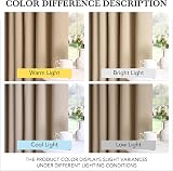 PONY DANCE Sage Green Blackout Curtain Panel 52x63 Eyelet for Privacy view 4