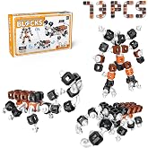 Creative 3-in-1 Robot STEM Toys for 4 5 6 7 8+ Year Old Kids Birthday Gifts | 73pcs Re‑buildable Blocks, Educational STEM Building Activities for Home &amp; Preschool Classroom, Portable Gift‑Ready Packaging
