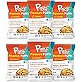 Pnuff Crunch Peanut Butter Puffs - Healthy Snacks, Low Calorie Snacks, Gluten Free Snacks, Vegan, High Protein, Keto, Office Snacks, Low Sugar, as Seen on Shark Tank - Original, 4 Oz Bag (Pack of 6)