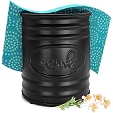 Autumn Alley Farmhouse Sponge Holder - Black Galvanized Kitchen Sponge Holder for Kitchen, Rustic Kitchen Accessories Farmhouse Style with SCRUB Label, Charm Country Kitchen Accessories Counter