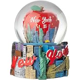 Artisan Owl New York City Big Apple Snow Globe Resin and Glass Snow Globe - Ideal Gift and Souvenir (Multicolor)
