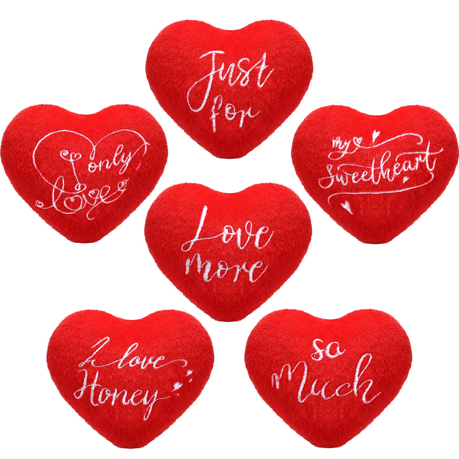 Photo 1 of ***MISSING PARTS***
Chalyna 6 Pieces Valentine's Day Plush Mini Red Heart Pillow Sweet I Love Honey 4 Inch Small Stuffed Heart Decorative Cushion Ornament for Lover Wife Birthday Gifts Dinner Table Crafts Decoration