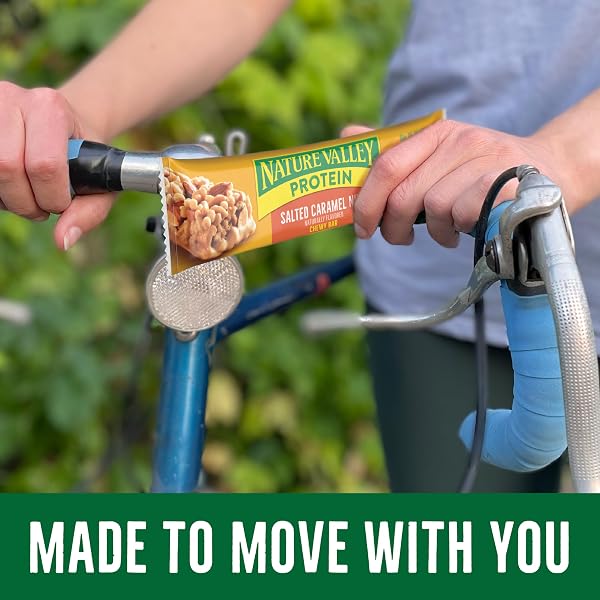 NATURE VALLEY PROTEIN CHEWY SNACK BARS, SALTED CARAMEL NUT, 15 BARS, 21.3 OZ