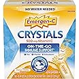 Emergen-C Vitamin C 500mg, Immune Support Crystals, Orange, 56 Packets | High Potency Vitamin C, B Vitamins for Energy, Zinc 