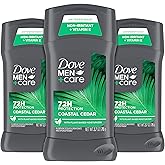 DOVE MEN + CARE Antiperpirant 3 Pack Coastal Cedar Deodorant for Men 2.7oz