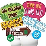 Funny Luau - Hawaiian Party Photo Booth Props Kit