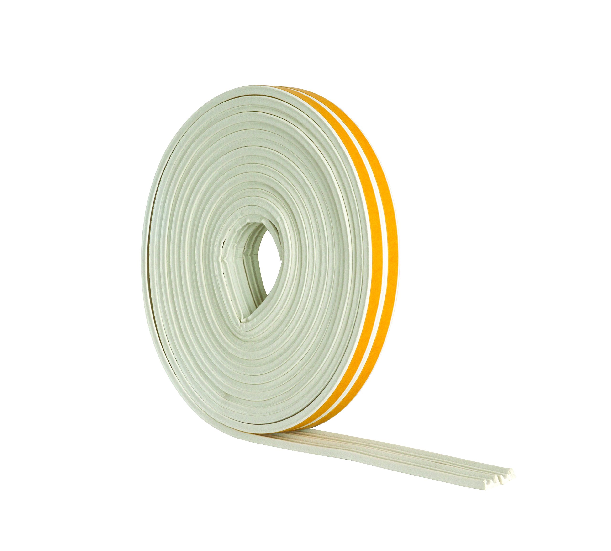 Stormguard 05SR033005MW 5m EPDM 'E' Profile Self-Adeshive Rubber Draught Excluder - White