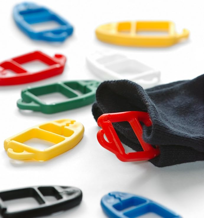 SUPI Sockenklammern Sockenclips Sockenhalter - cleveres Patent aus Finnland - stoffschonend - 15 ...