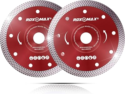 RDXMAX 115mm Diamond Cutting Disc Super Thin for Angle Grinder Porcelain
