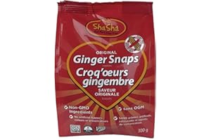 Shasha Co Original Ginger Snap Cookie Bags, 300 grams