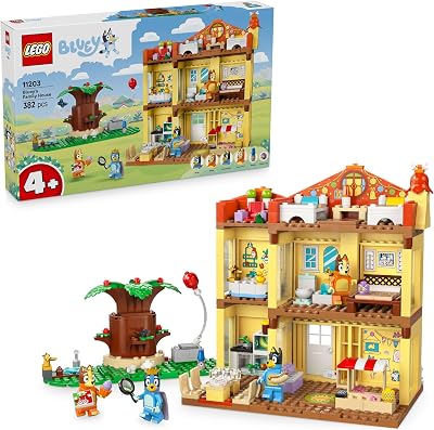LEGO Bluey Bluey's Family House Toy 11203 4+ Minifigures Garden Rooms
