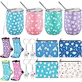 Jingmore 16 Pcs Dental Hygienist Gifts Bulk Include12 oz Teeth Stainless Steel Tumbler Cosmetic Bag Tooth Shape Keychain Tooth Socks Dental Assistant Gifts for Christmas Nurse Graduation Accessories