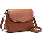 befen Genuine Leather Saddle Crossbody Bags for Women with RFID Blocking, Small Flap Cross Body Purse Hangbags