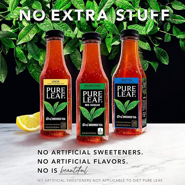 PURE LEAF ICED TEA, GREEN TEA, UNSWEETENED, 18.5 FL OZ